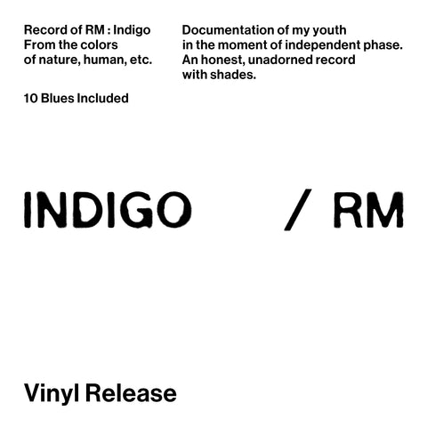 RM - BTS - INDIGO - VINYL LP