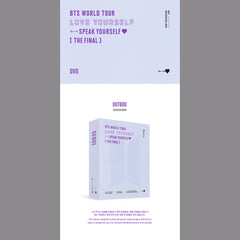 BTS - WORLD TOUR ‘LOVE YOURSELF: SPEAK YOURSELF’ [THE FINAL] - DVD
