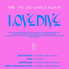 IVE - 2nd Single Album - LOVE DIVE - Second Press