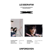 LE SSERAFIM - 1st Studio Album - UNFORGIVEN - WEVERSE ALBUM + WEVERSE BENEFITS