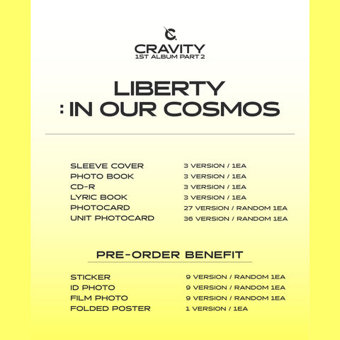 CRAVITY - 1ST ALBUM - Part 2 - Liberty: In Our Cosmos