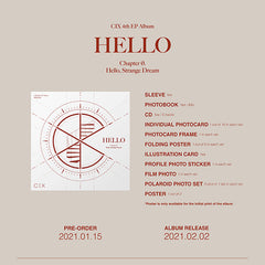 CIX - 4th EP Album - HELLO, Strange Dream - Chapter 4