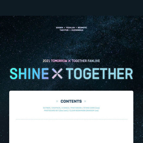 TOMORROW X TOGETHER - 2021 TXT FANLIVE SHINE X TOGETHER - DVD