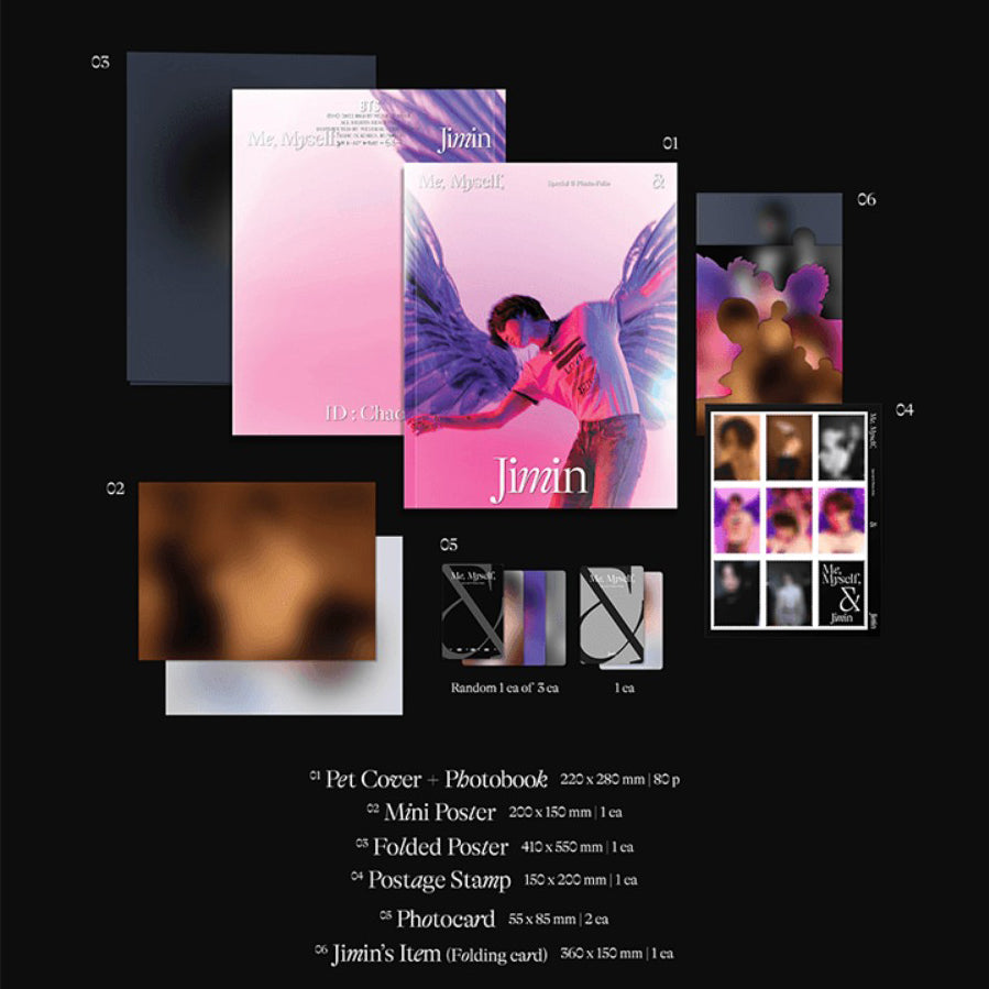 BTS Photofolio Me, selling Myself, & Jimin ID : Chaos Official Photocard