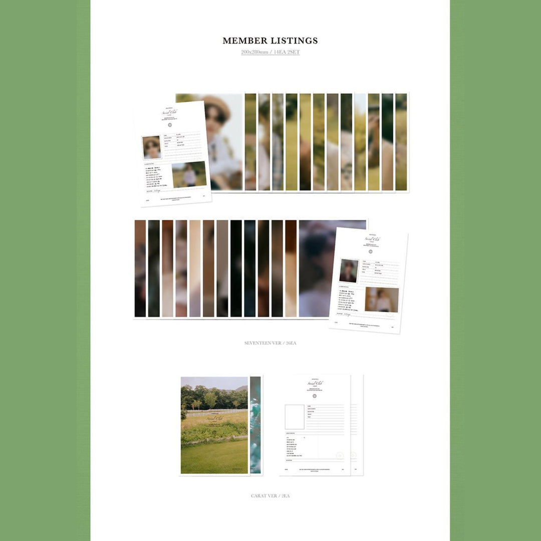 SEVENTEEN - SOCIAL CLUB PHOTO BOOK - CARAT: SET – SarangHello LLC