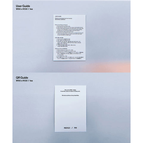 RM - BTS - INDIGO - POST CARD EDITION - WEVERSE ALBUM