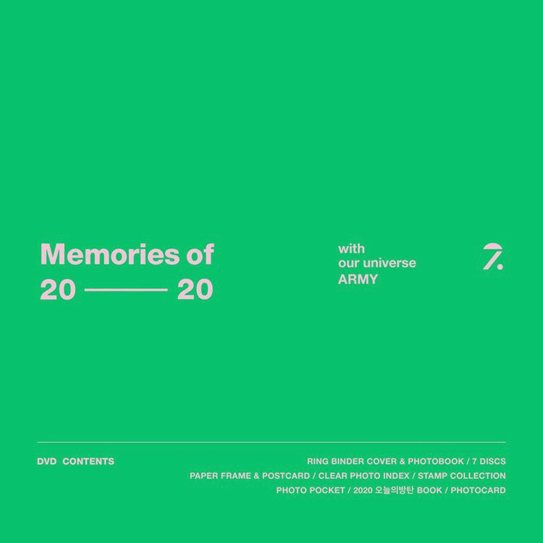 BTS - MEMORIES OF 2020 - DVD + WEVERSE BENEFITS – SarangHello LLC