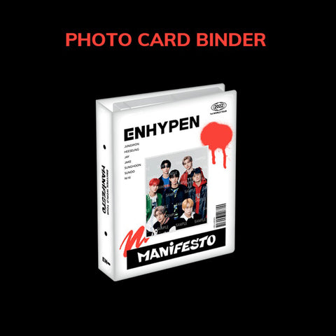 ENHYPEN - OFFICIAL MERCHANDISE - PHOTO CARD BINDER - MANIFESTO
