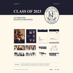 LE SSERAFIM - SEASON'S GREETINGS 2023 - CLASS OF 2023 + WEVERSE BENEFITS