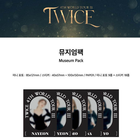 TWICE - Official Merchandise - 4th World Tour III - Museum Pack