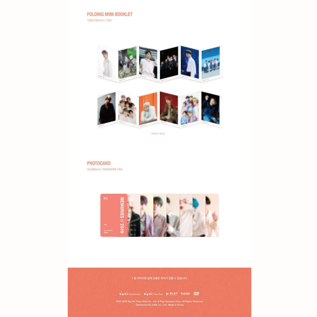 BTS - MEMORIES OF 2019 - DVD + WEVERSE BENEFITS – SarangHello LLC