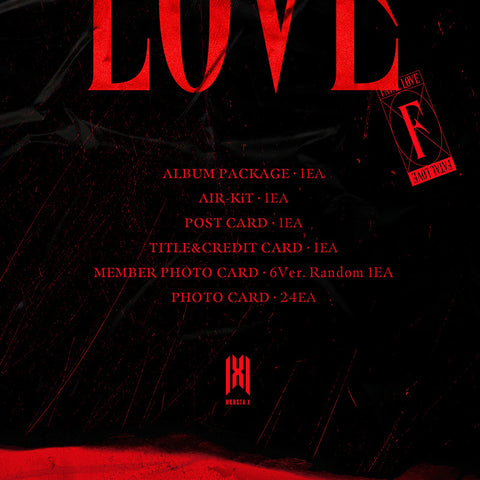 MONSTA X - 3rd Album - FATAL LOVE - KiT Album
