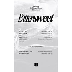 WONHO - 2ND SINGLE ALBUM - BITTERSWEET