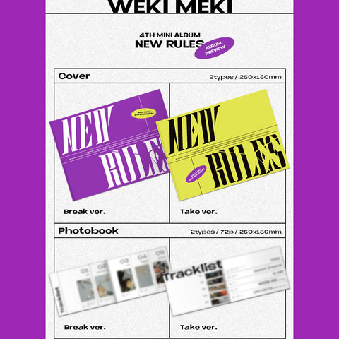 WEKI MEKI - 4th Mini Album - NEW RULES