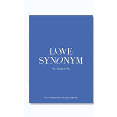 WONHO - 1st Mini Album - LOVE SYNONYM (#1) Right for me