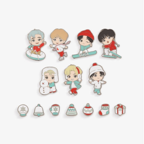 BTS - Official Merchandise - TINYTAN HOLIDAY BADGE
