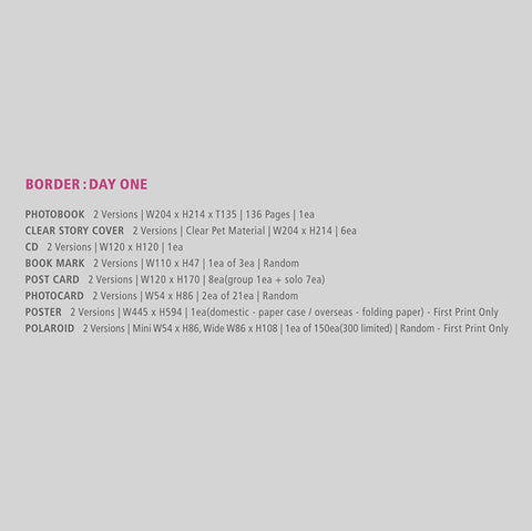 ENHYPEN - Mini Album Vol.1 - BORDER : DAY ONE
