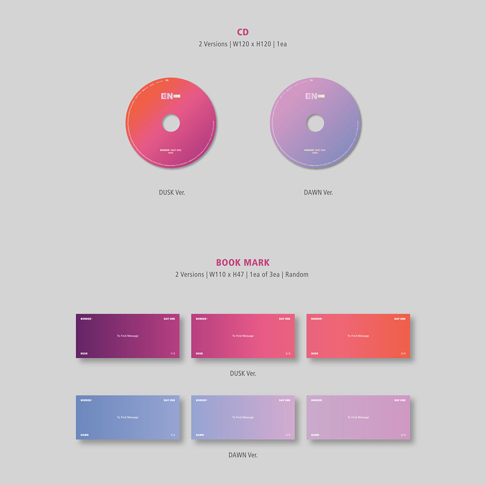 ENHYPEN border:dayone dusk【初回限定版】 K-POP ENHYPEN Album [BORDER DAY ONE] DUSK Ver CD+P.Book+B