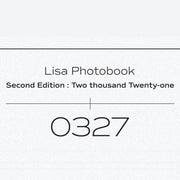 BLACKPINK - LISA - PHOTOBOOK [0327] Volume 2 - Second Edition