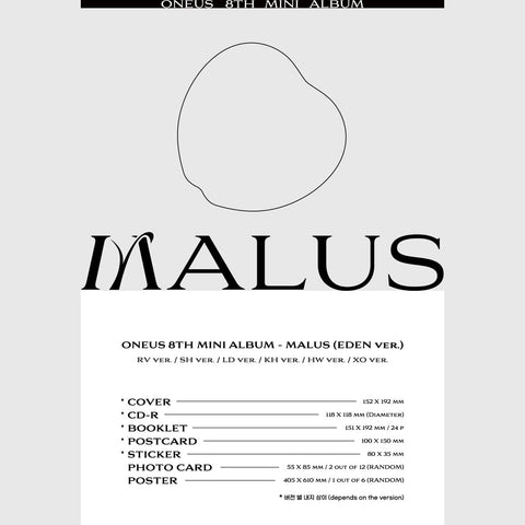 ONEUS - 8th Mini Album - MALUS - EDEN Version