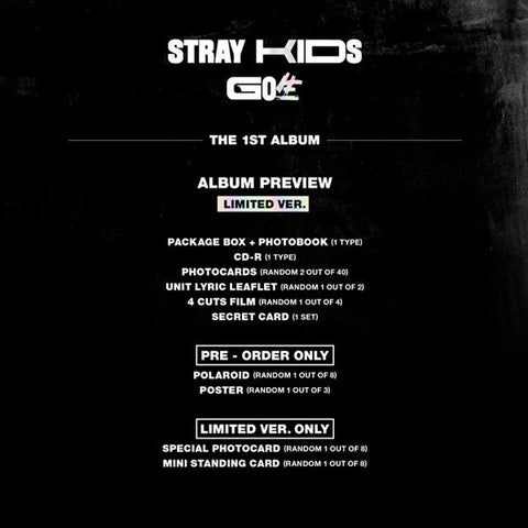 STRAY KIDS - 1st Album - GO生 (Limited Version)