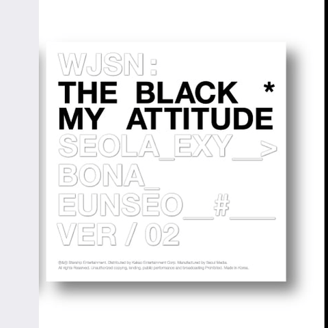 WJSN: THE BLACK - SINGLE ALBUM - MY ATTITUDE